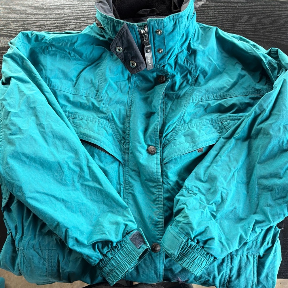 Vintage Nordica Vertech Fits Like Medium/Large Men's Ski Jacket teal Windbreak